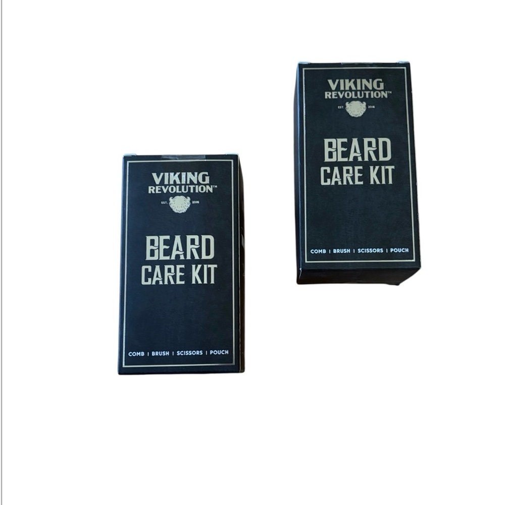 Viking Revolution | Men’s Beard Care Kit Gift Travel Barber 2 Boxes Self Care Av